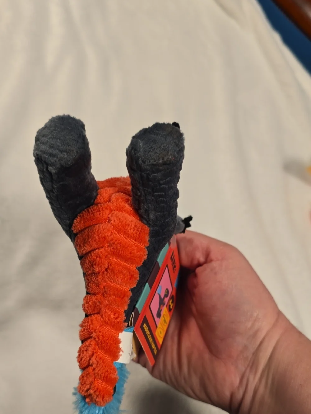 Bark Marvelous Raptor Dog Toy NWT Small 0-20 Pounds Gray‎ Orange Blue